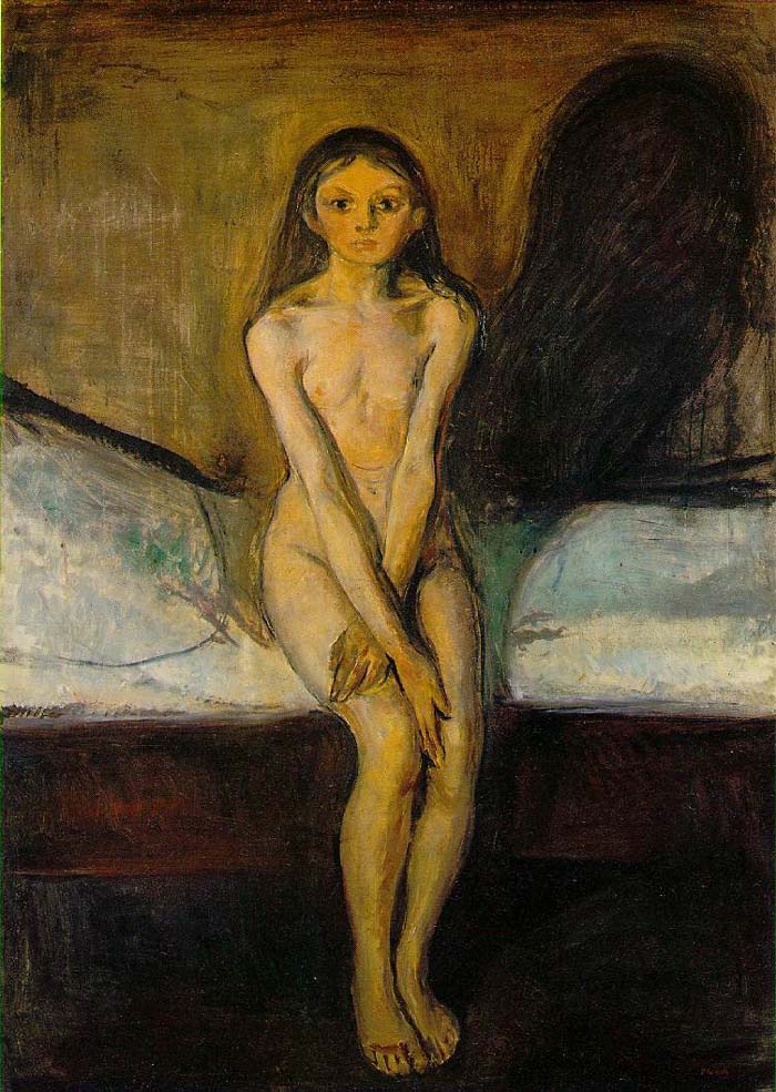 [ 'Puberty', 1895. 
Edvard Munch (1863-1944)]